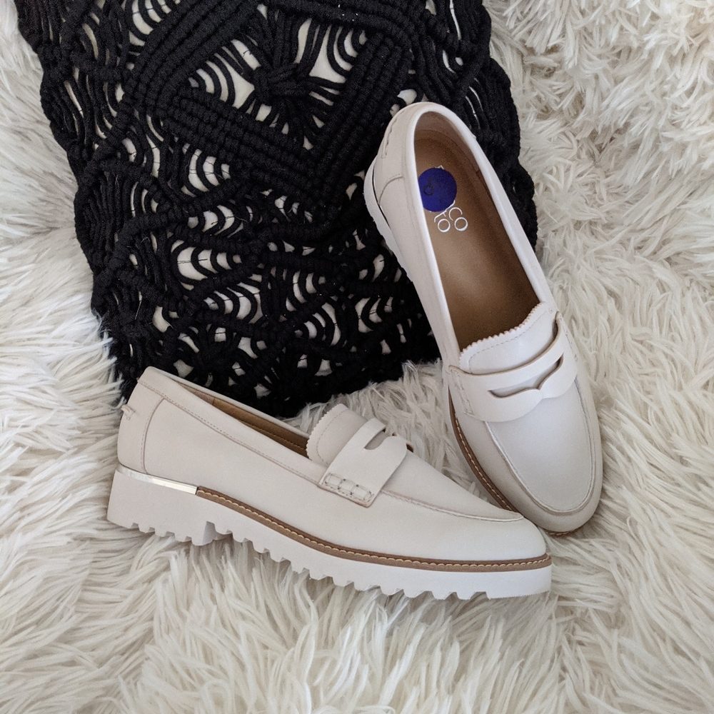 NWOT Franco Sarto Cedra Loafer, Metallic Accents - Picture 3 of 10